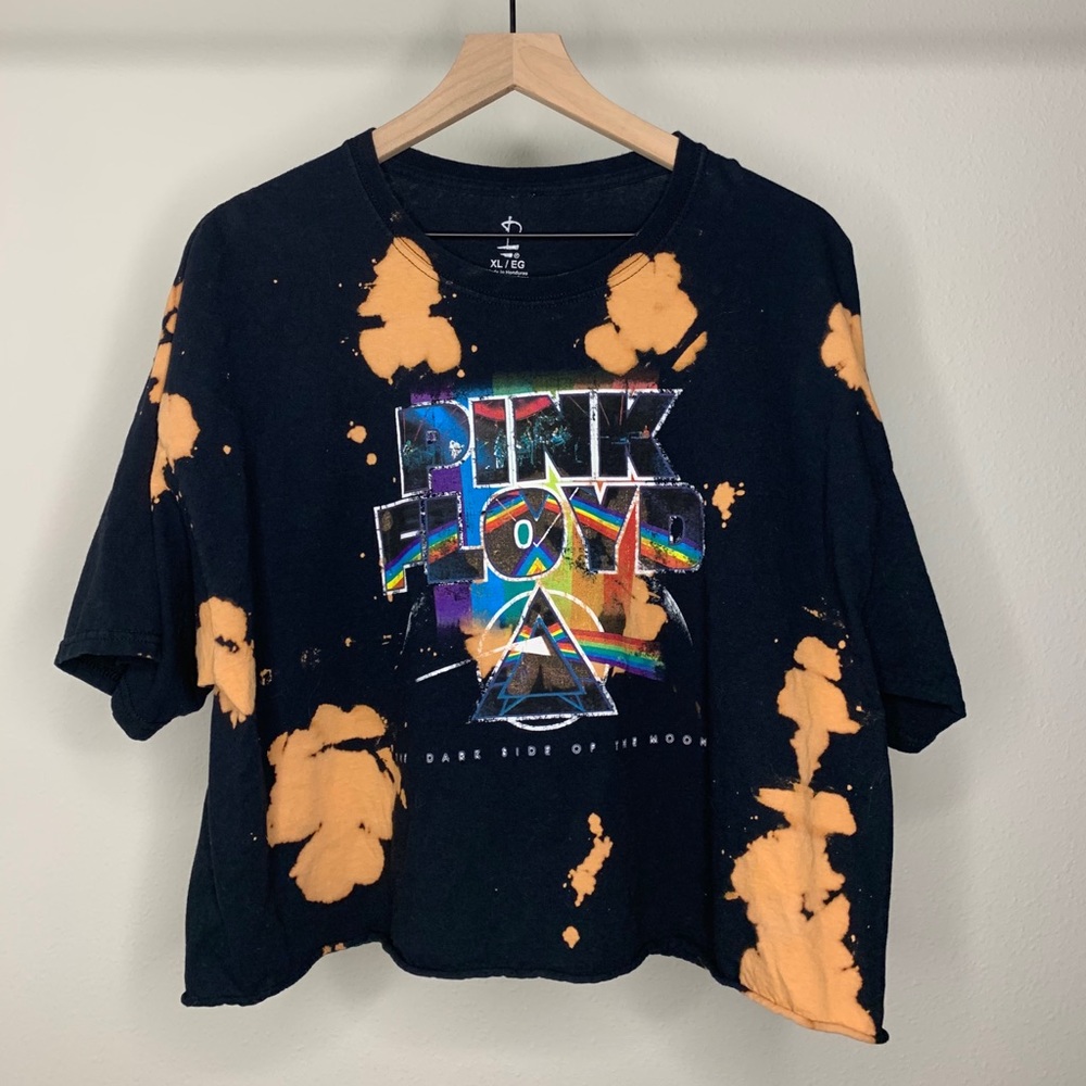 Pink Floyd Tie Dye Crop Top